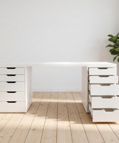 Bàn Làm Việc Gaming & Văn Phòng Ikea 2 Tủ