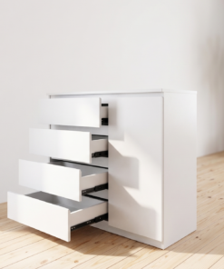 Tủ 4 Ngăn Kéo 1 Cánh Phủ Melamine