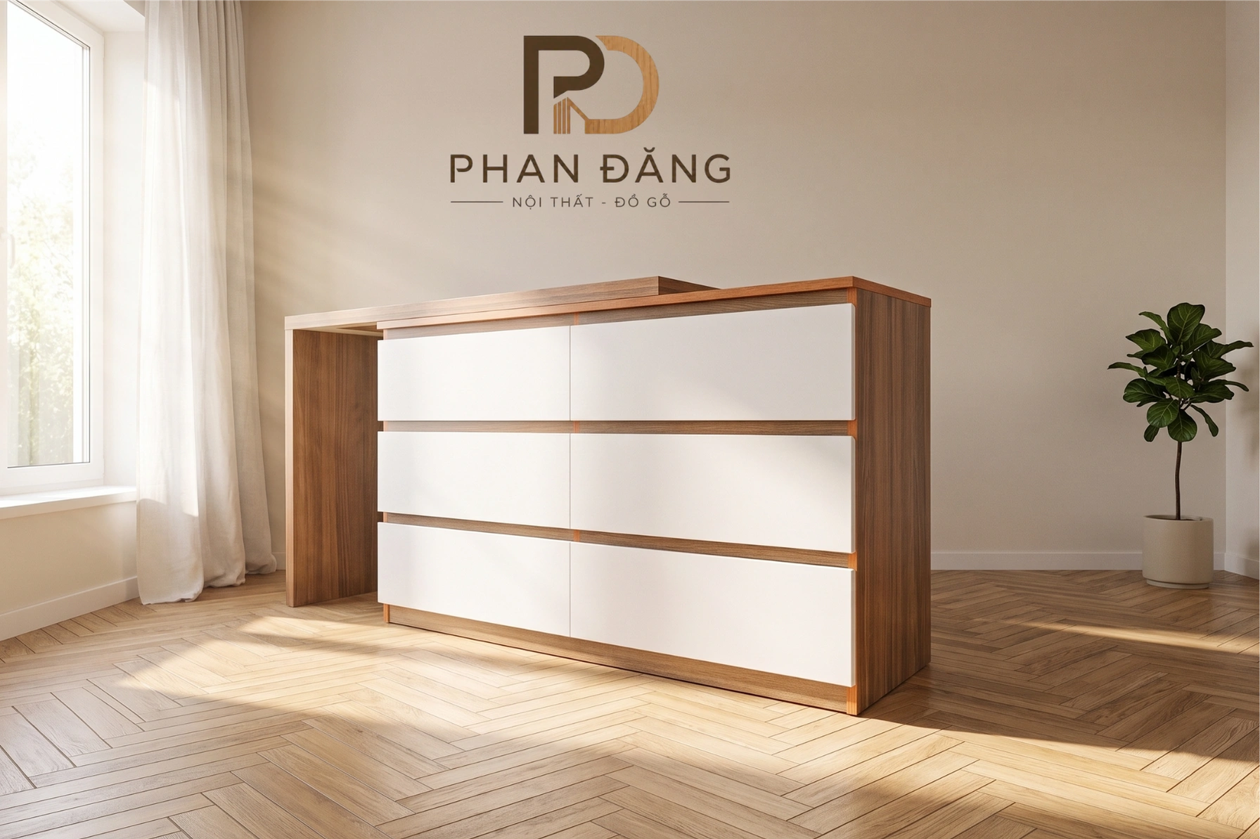 Tủ Giày Hiện Đại Cánh Lõm