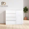Tủ 4 Ngăn Kéo 1 Cánh Phủ Melamine